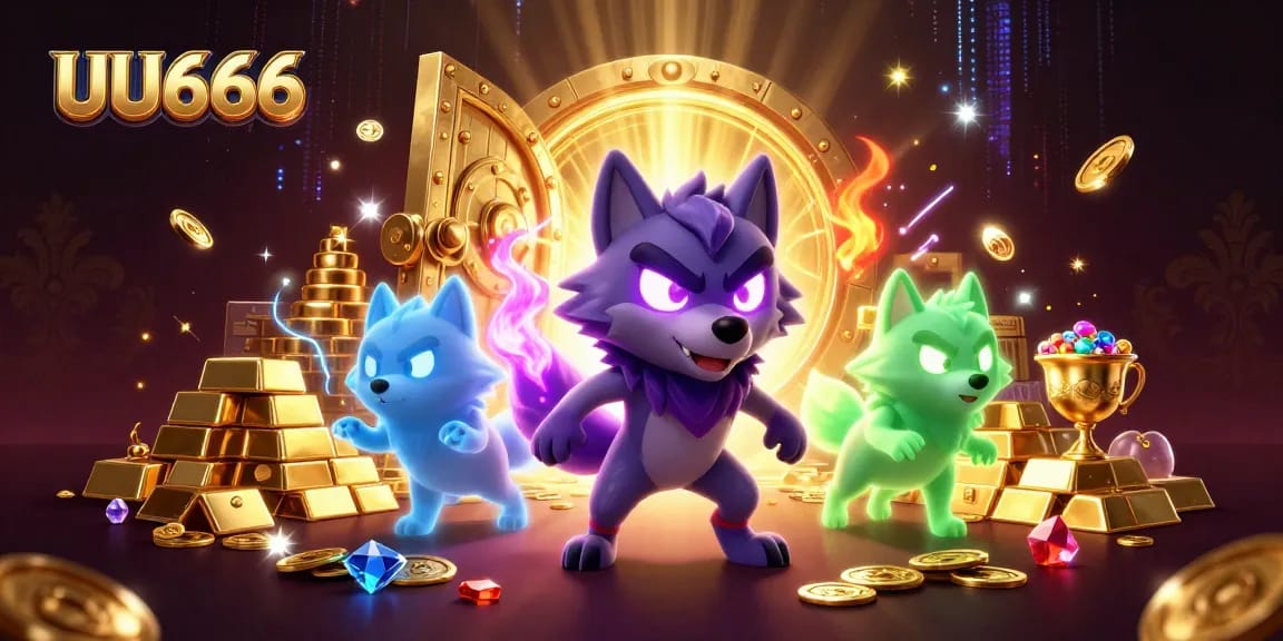 Experience thrilling adventures at UU666 with our loyal shadow wolf and dazzling treasures!