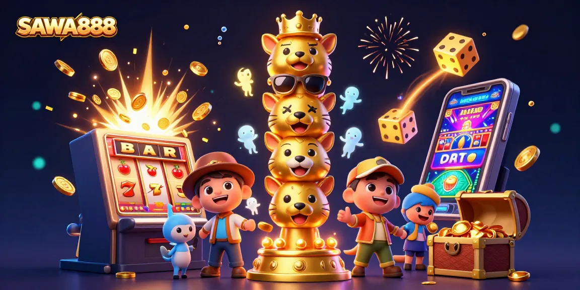 Experience the thrill of slots with SAWA888's vibrant gaming scene filled with jackpots and action.