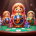 Engage with kèo nhà cái hôm nay through a vibrant casino scene featuring playful bears and gambling elements.