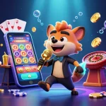Sunwin hyenas host a lively casino scene filled with games, laughter, and vibrant energy.